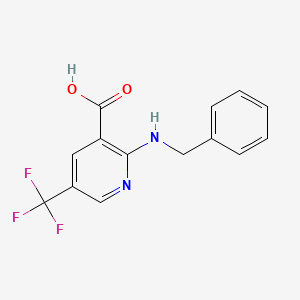 2-Benzylamino-5-trifluoromethyl-nicotinic acid