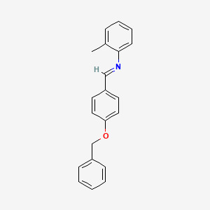 N-{(E)-[4-(benzyloxy)phenyl]methylidene}-2-methylaniline