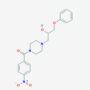 [4-(2-Hydroxy-3-phenoxypropyl)piperazin-1-yl](4-nitrophenyl)methanone