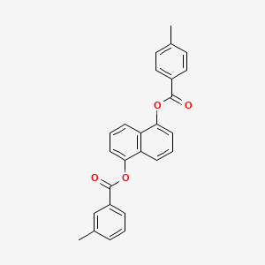 5-{[(4-Methylphenyl)carbonyl]oxy}naphthalen-1-yl 3-methylbenzoate