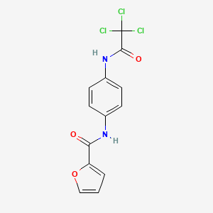 N-{4-[(trichloroacetyl)amino]phenyl}furan-2-carboxamide