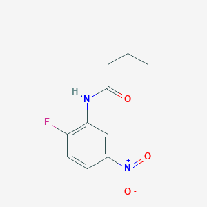 N-(2-fluoro-5-nitrophenyl)-3-methylbutanamide