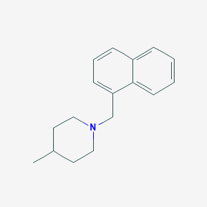 molecular formula C17H21N B12462541 4-Methyl-1-(naphthalen-1-ylmethyl)piperidine 