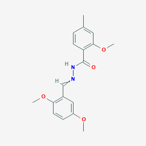 N-[(2,5-dimethoxyphenyl)methylideneamino]-2-methoxy-4-methylbenzamide