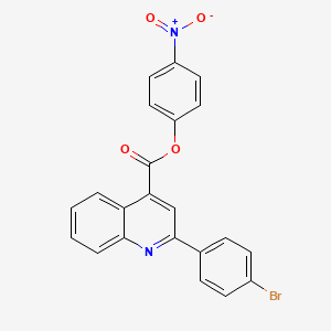 4-Nitrophenyl 2-(4-bromophenyl)quinoline-4-carboxylate