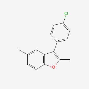 3-(4-Chlorophenyl)-2,5-dimethyl-1-benzofuran