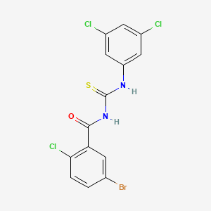 5-bromo-2-chloro-N-[(3,5-dichlorophenyl)carbamothioyl]benzamide