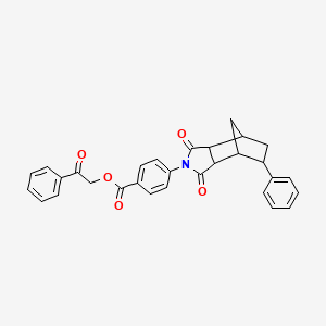 2-oxo-2-phenylethyl 4-(1,3-dioxo-5-phenyloctahydro-2H-4,7-methanoisoindol-2-yl)benzoate