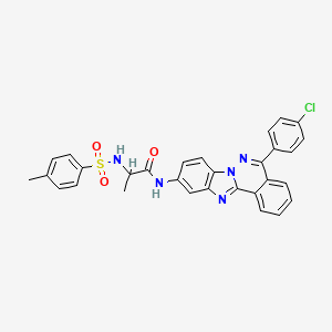 N-[5-(4-chlorophenyl)benzimidazo[2,1-a]phthalazin-10-yl]-N~2~-[(4-methylphenyl)sulfonyl]alaninamide