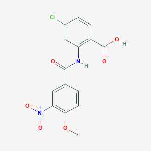 4-Chloro-2-{[(4-methoxy-3-nitrophenyl)carbonyl]amino}benzoic acid