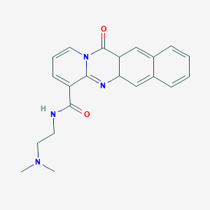 N-[2-(dimethylamino)ethyl]-12-oxo-5a,11a-dihydro-5,13-diazatetracene-4-carboxamide