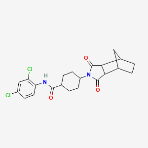 N-(2,4-dichlorophenyl)-4-(1,3-dioxooctahydro-2H-4,7-methanoisoindol-2-yl)cyclohexanecarboxamide