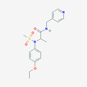 2-[N-(4-Ethoxyphenyl)methanesulfonamido]-N-(pyridin-4-ylmethyl)propanamide