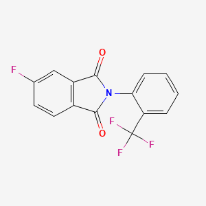 5-Fluoro-2-[2-(trifluoromethyl)phenyl]isoindole-1,3-dione