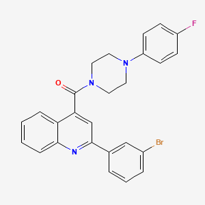 molecular formula C26H21BrFN3O B12462857 [2-(3-Bromophenyl)quinolin-4-yl][4-(4-fluorophenyl)piperazin-1-yl]methanone 