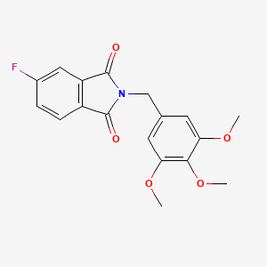 5-Fluoro-2-[(3,4,5-trimethoxyphenyl)methyl]isoindole-1,3-dione