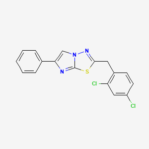 molecular formula C17H11Cl2N3S B12462874 2-(2,4-Dichlorobenzyl)-6-phenylimidazo[2,1-b][1,3,4]thiadiazole 