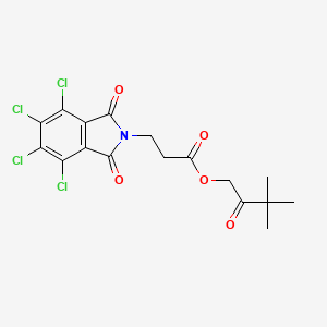 3,3-dimethyl-2-oxobutyl 3-(4,5,6,7-tetrachloro-1,3-dioxo-1,3-dihydro-2H-isoindol-2-yl)propanoate