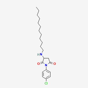 1-(4-Chlorophenyl)-3-(dodecylamino)pyrrolidine-2,5-dione