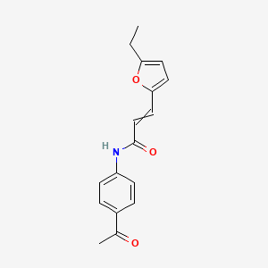 N-(4-acetylphenyl)-3-(5-ethylfuran-2-yl)prop-2-enamide