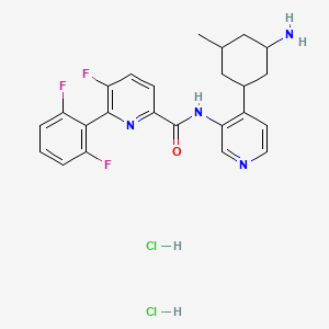 N-[4-(3-amino-5-methylcyclohexyl)pyridin-3-yl]-6-(2,6-difluorophenyl)-5-fluoropyridine-2-carboxamide dihydrochloride