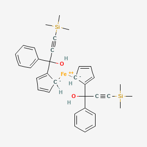 1,1'-Bis[1-hydroxy-1-phenyl-3-(trimethylsilyl)prop-2-yn-1-yl]ferrocene