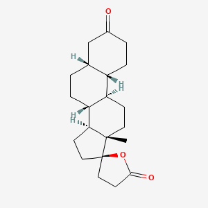 molecular formula C21H30O3 B1246336 17-羟基-3-氧代-19-去甲-5β,17α-孕烷-21-羧酸内酯 