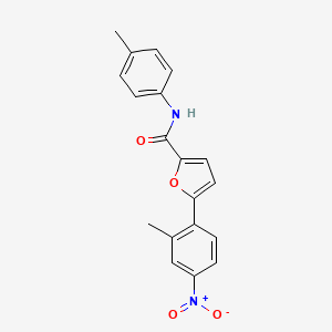 molecular formula C19H16N2O4 B12463407 5-(2-methyl-4-nitrophenyl)-N-(4-methylphenyl)furan-2-carboxamide 