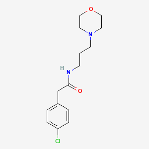 2-(4-chlorophenyl)-N-(3-morpholin-4-ylpropyl)acetamide