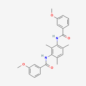 N,N'-(2,4,6-trimethylbenzene-1,3-diyl)bis(3-methoxybenzamide)