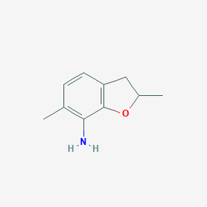 molecular formula C10H13NO B124635 2,6-Dimethyl-2,3-dihydrobenzofuran-7-amine CAS No. 150330-34-0