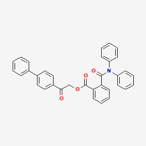 2-(Biphenyl-4-yl)-2-oxoethyl 2-(diphenylcarbamoyl)benzoate