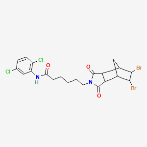 6-(5,6-dibromo-1,3-dioxooctahydro-2H-4,7-methanoisoindol-2-yl)-N-(2,5-dichlorophenyl)hexanamide