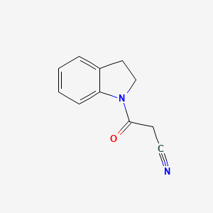 3-(2,3-Dihydroindol-1-yl)-3-oxopropanenitrile