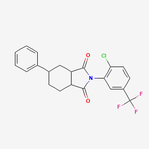 2-[2-chloro-5-(trifluoromethyl)phenyl]-5-phenylhexahydro-1H-isoindole-1,3(2H)-dione