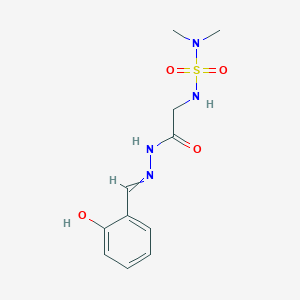 2-[(Z)-({2-[(dimethylsulfamoyl)amino]acetamido}imino)methyl]phenol