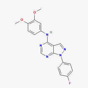 N-(3,4-dimethoxyphenyl)-1-(4-fluorophenyl)-1H-pyrazolo[3,4-d]pyrimidin-4-amine