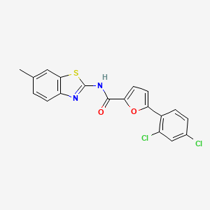 5-(2,4-dichlorophenyl)-N-(6-methyl-1,3-benzothiazol-2-yl)furan-2-carboxamide