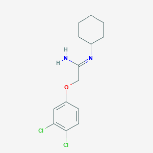 N-cyclohexyl-2-(3,4-dichlorophenoxy)ethanimidamide