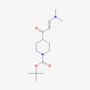 molecular formula C15H26N2O3 B12463601 1-(1-Boc-4-piperidinyl)-3-(dimethylamino)-2-propen-1-one 