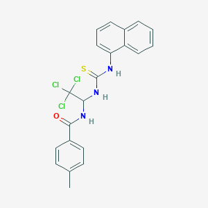 4-methyl-N-{2,2,2-trichloro-1-[(naphthalen-1-ylcarbamothioyl)amino]ethyl}benzamide