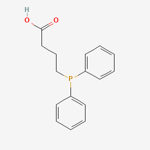 molecular formula C16H17O2P B12463644 4-(Diphenylphosphanyl)butanoic acid 