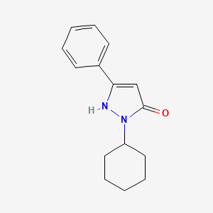 2-cyclohexyl-5-phenyl-1H-pyrazol-3-one