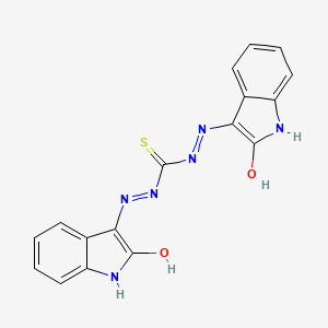 N''-[(3E)-2-oxo-1,2-dihydro-3H-indol-3-ylidene]-N'''-[(3Z)-2-oxo-1,2-dihydro-3H-indol-3-ylidene]thiocarbonohydrazide