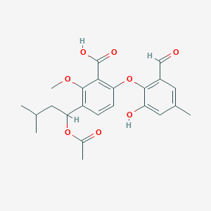 molecular formula C23H26O8 B1246372 Tenellic acid C 