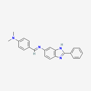 N-{(E)-[4-(dimethylamino)phenyl]methylidene}-2-phenyl-1H-benzimidazol-6-amine