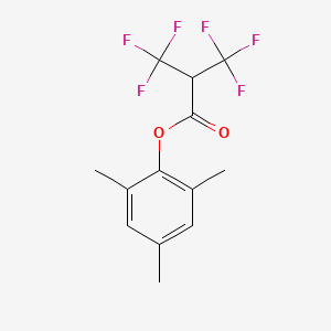 2,4,6-Trimethylphenyl 3,3,3-trifluoro-2-(trifluoromethyl)propanoate