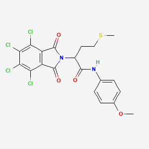 N-(4-methoxyphenyl)-4-(methylsulfanyl)-2-(4,5,6,7-tetrachloro-1,3-dioxo-1,3-dihydro-2H-isoindol-2-yl)butanamide