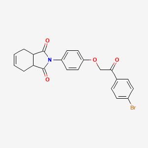 2-{4-[2-(4-bromophenyl)-2-oxoethoxy]phenyl}-3a,4,7,7a-tetrahydro-1H-isoindole-1,3(2H)-dione