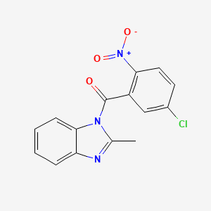 (5-chloro-2-nitrophenyl)(2-methyl-1H-benzimidazol-1-yl)methanone